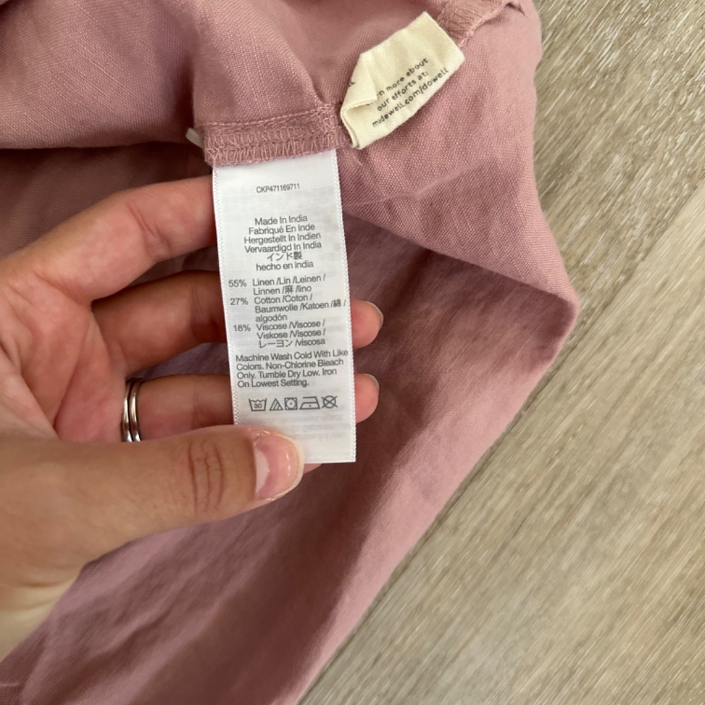 Madewell Linen-Blend Alexandra Button-Front Mini … - image 7